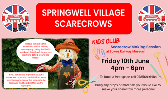 Springwell Village 1940's  Scarecrow  Making Session