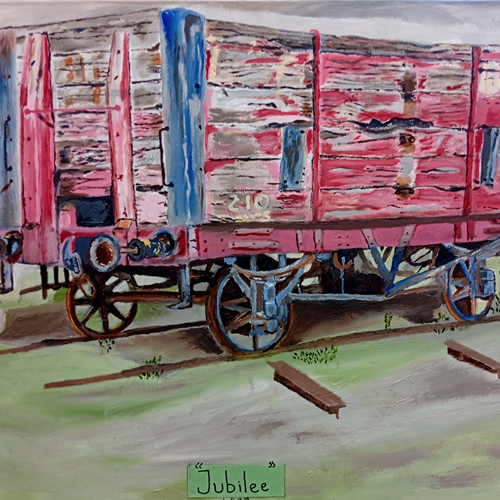 Graeme Barnes - Jubilee Wagon by artist 